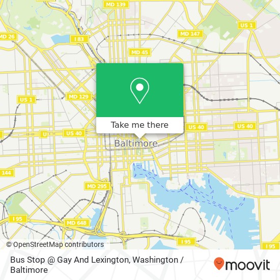 Mapa de Bus Stop @ Gay And Lexington