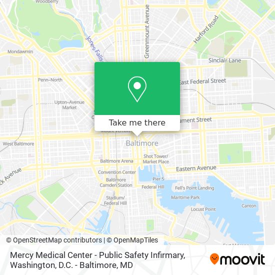 Mercy Medical Center - Public Safety Infirmary map