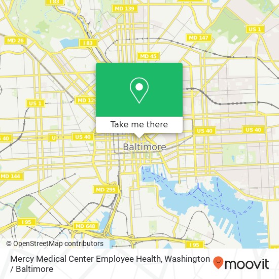 Mercy Medical Center Employee Health map