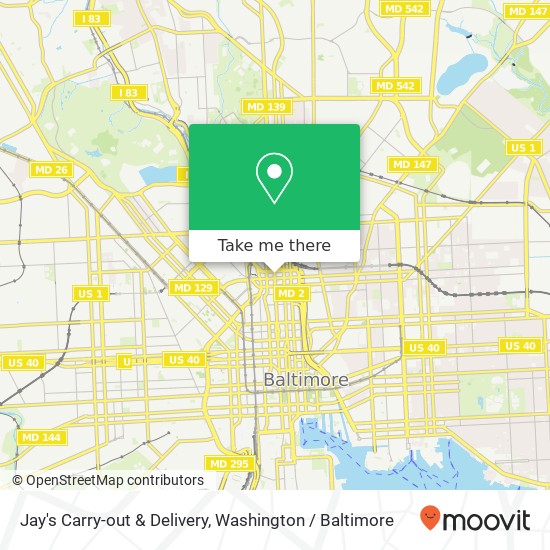 Jay's Carry-out & Delivery map