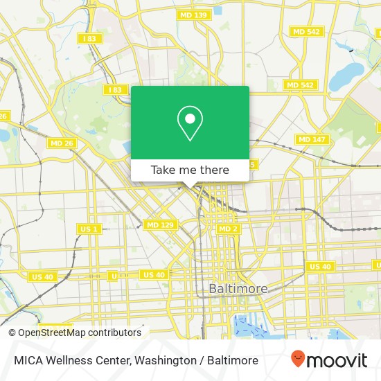 MICA Wellness Center map