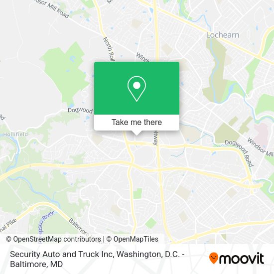 Security Auto and Truck Inc map