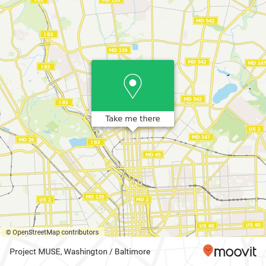 Project MUSE map