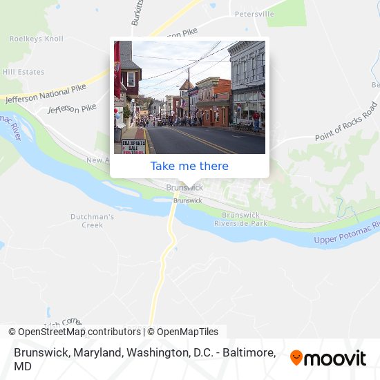 Mapa de Brunswick, Maryland