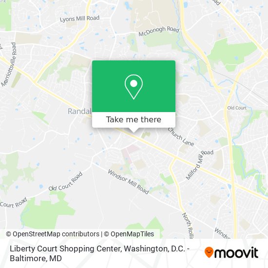 Liberty Court Shopping Center map