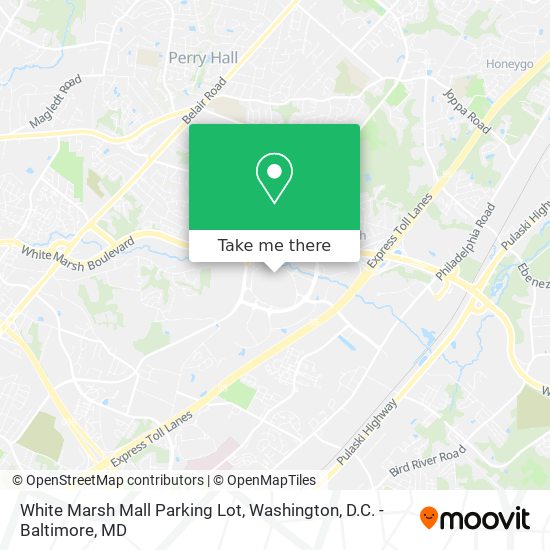 White Marsh Mall Parking Lot map