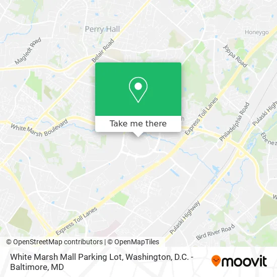 Mapa de White Marsh Mall Parking Lot