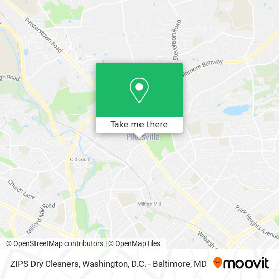 ZIPS Dry Cleaners map