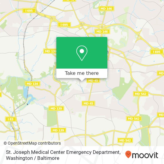 St. Joseph Medical Center Emergency Department map