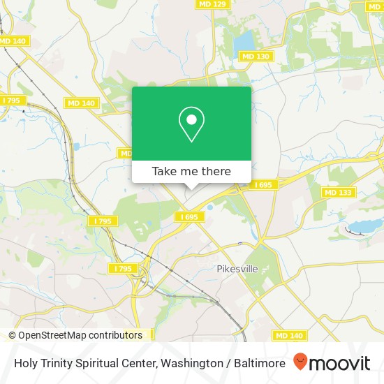 Holy Trinity Spiritual Center map
