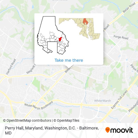 Mapa de Perry Hall, Maryland