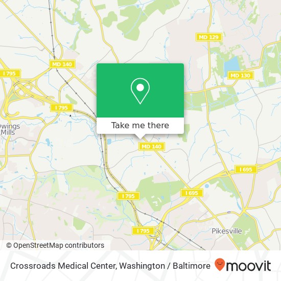 Crossroads Medical Center map