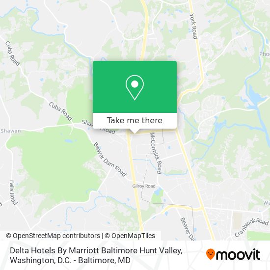 Delta Hotels By Marriott Baltimore Hunt Valley map