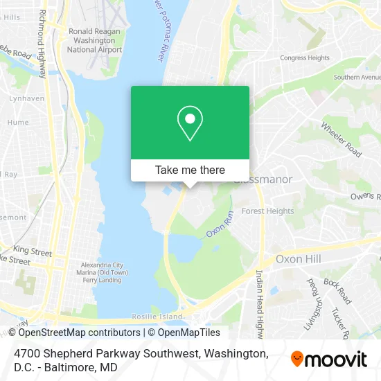 Mapa de 4700 Shepherd Parkway Southwest