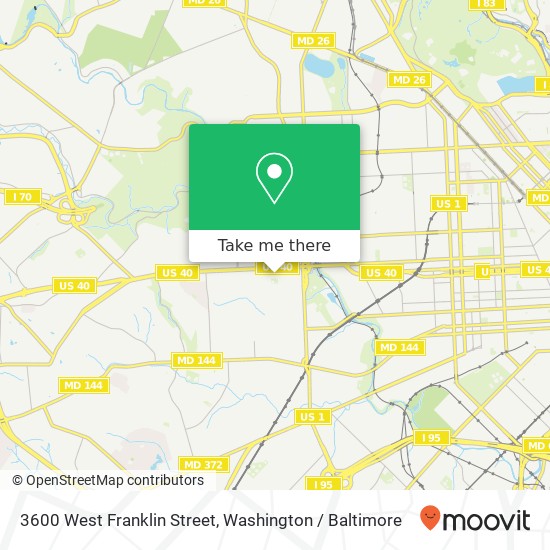 Mapa de 3600 West Franklin Street