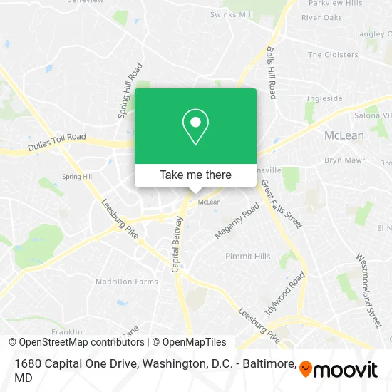 1680 Capital One Drive map