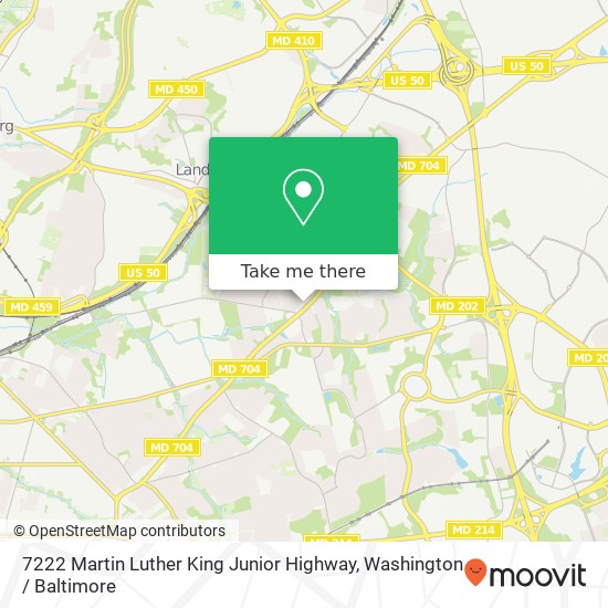 Mapa de 7222 Martin Luther King Junior Highway