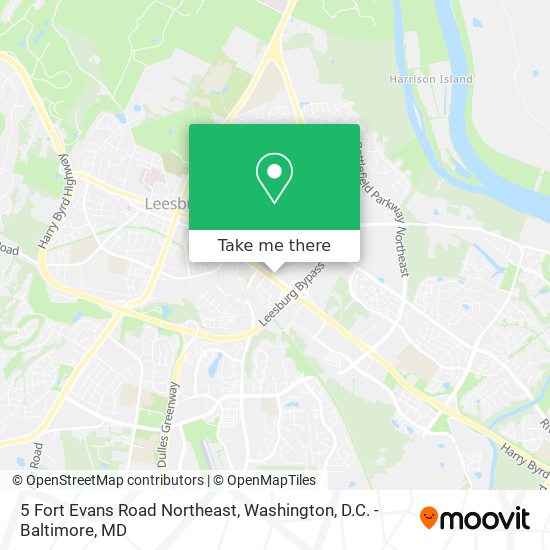 Mapa de 5 Fort Evans Road Northeast