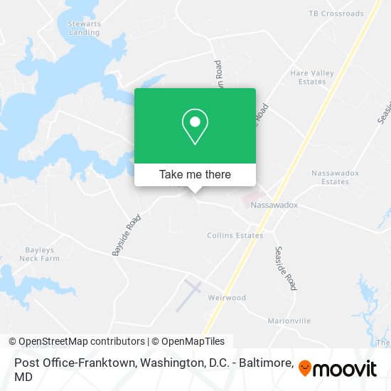 Post Office-Franktown map