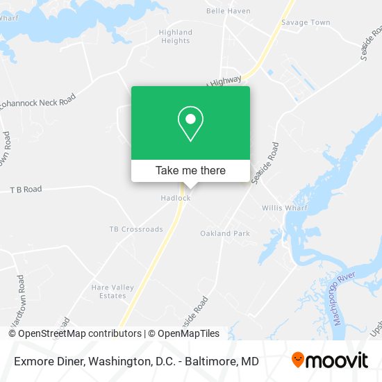 Exmore Diner map