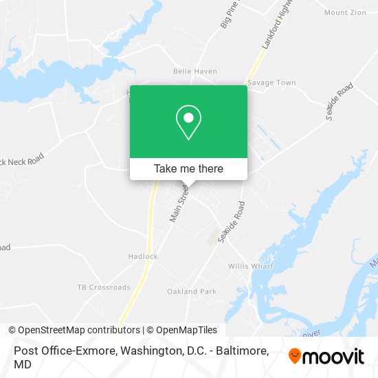 Post Office-Exmore map