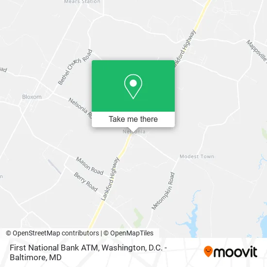 First National Bank ATM map