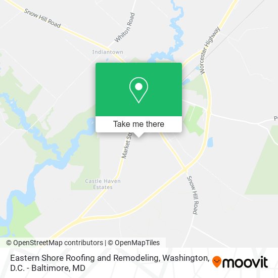 Eastern Shore Roofing and Remodeling map