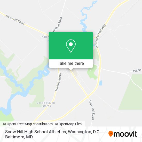 Snow Hill High School Athletics map