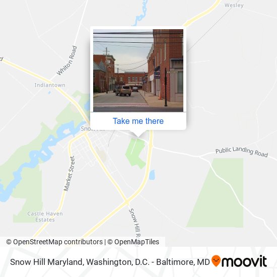 Mapa de Snow Hill Maryland