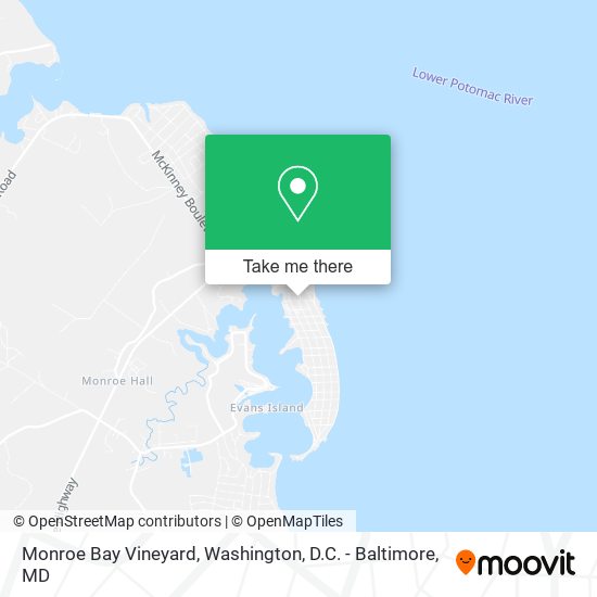 Monroe Bay Vineyard map