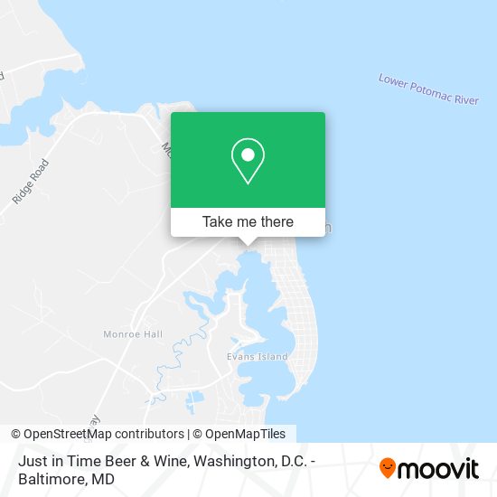 Just in Time Beer & Wine map