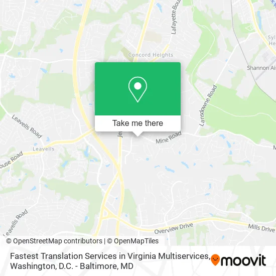 Fastest Translation Services in Virginia Multiservices map