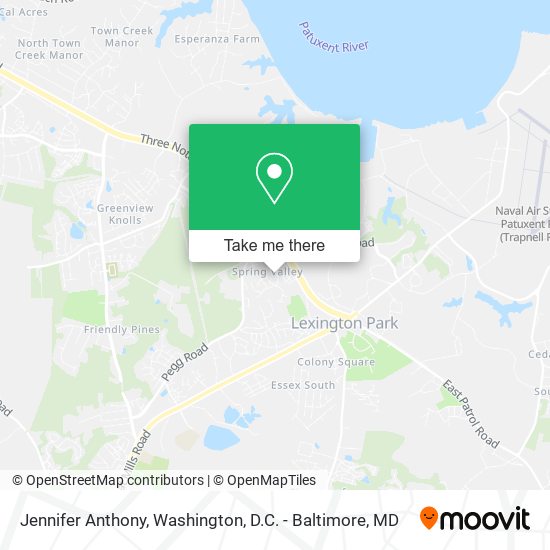 Jennifer Anthony map