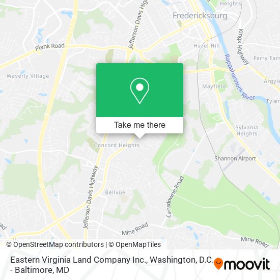 Eastern Virginia Land Company Inc. map