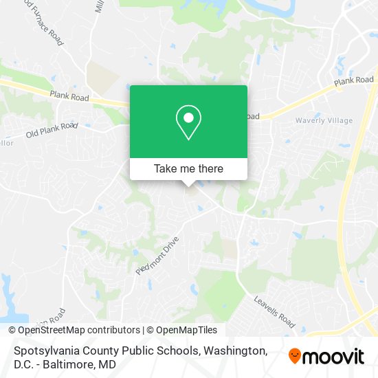 Mapa de Spotsylvania County Public Schools