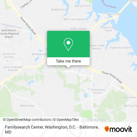 Familysearch Center map