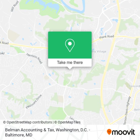 Mapa de Belman Accounting & Tax