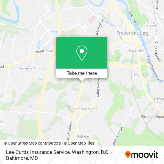 Lee-Curtis Insurance Service map