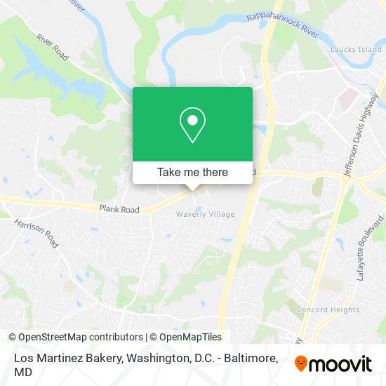 Los Martinez Bakery map