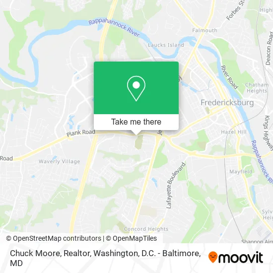 Chuck Moore, Realtor map