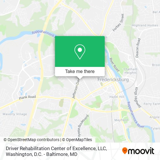 Mapa de Driver Rehabilitation Center of Excellence, LLC