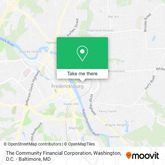 The Community Financial Corporation map