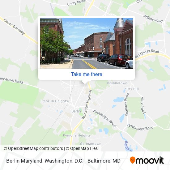 Berlin Maryland map