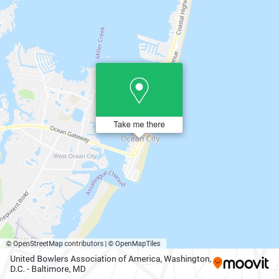 United Bowlers Association of America map