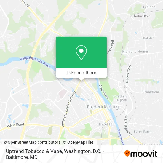Uptrend Tobacco & Vape map