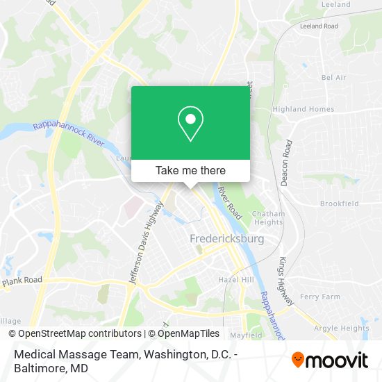 Medical Massage Team map