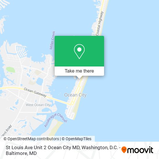 St Louis Ave Unit 2 Ocean City MD map