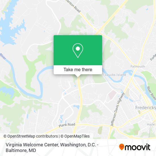 Virginia Welcome Center map