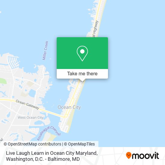 Live Laugh Learn in Ocean City Maryland map