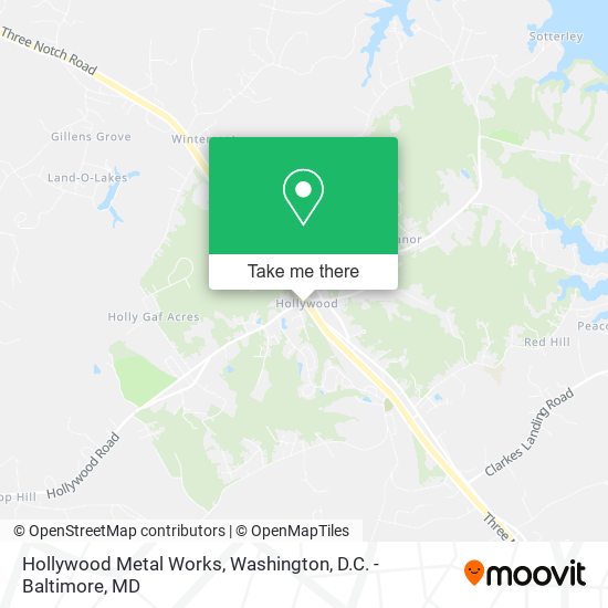 Mapa de Hollywood Metal Works